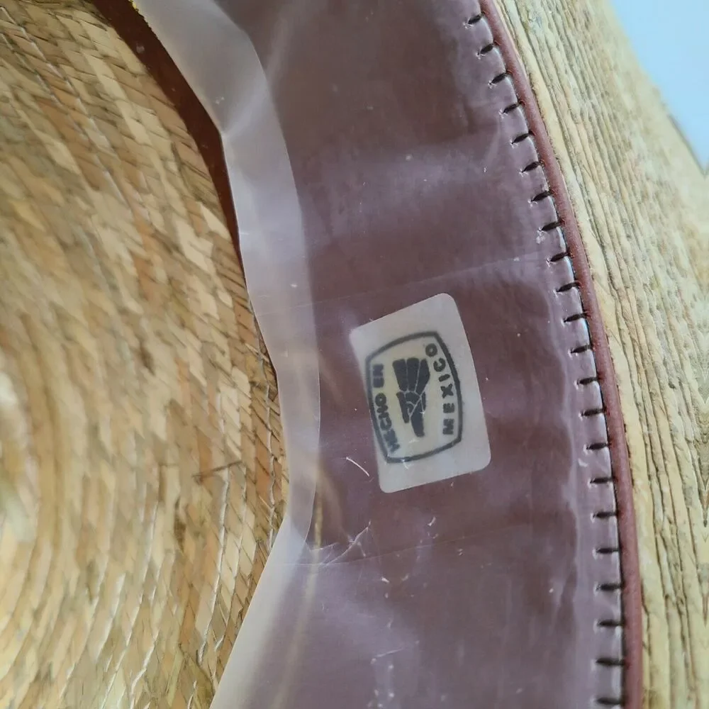 Mint Mens Resistol Genuine Mexican Palm Leaf Cowboy Straw Hat 7